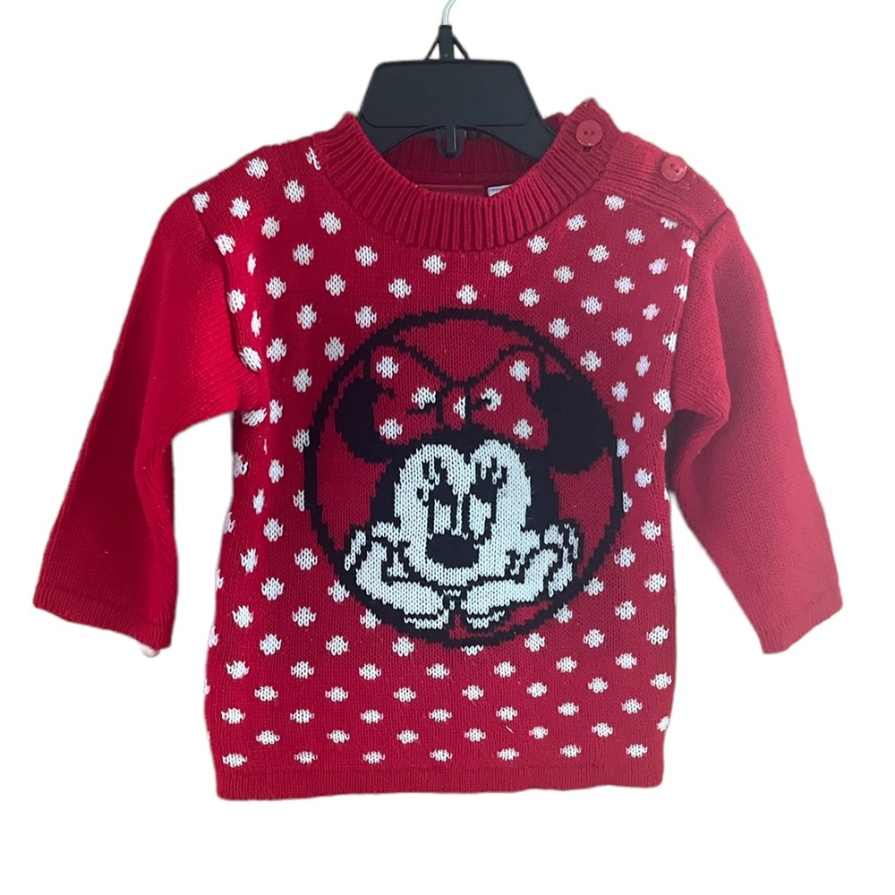 Vintage Mickey for Kids Red Minnie Mouse Sweater
Size: 12 mos